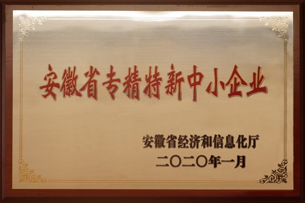 安徽省專精特新中小企業(yè)